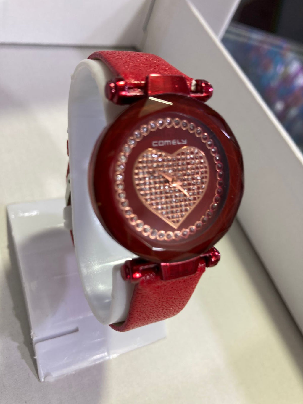 Crystal Heart Dial Ladies Watch
