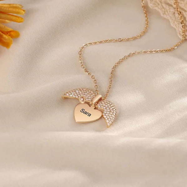 HEART GOLD PLATED NECKLACE (Best gift )