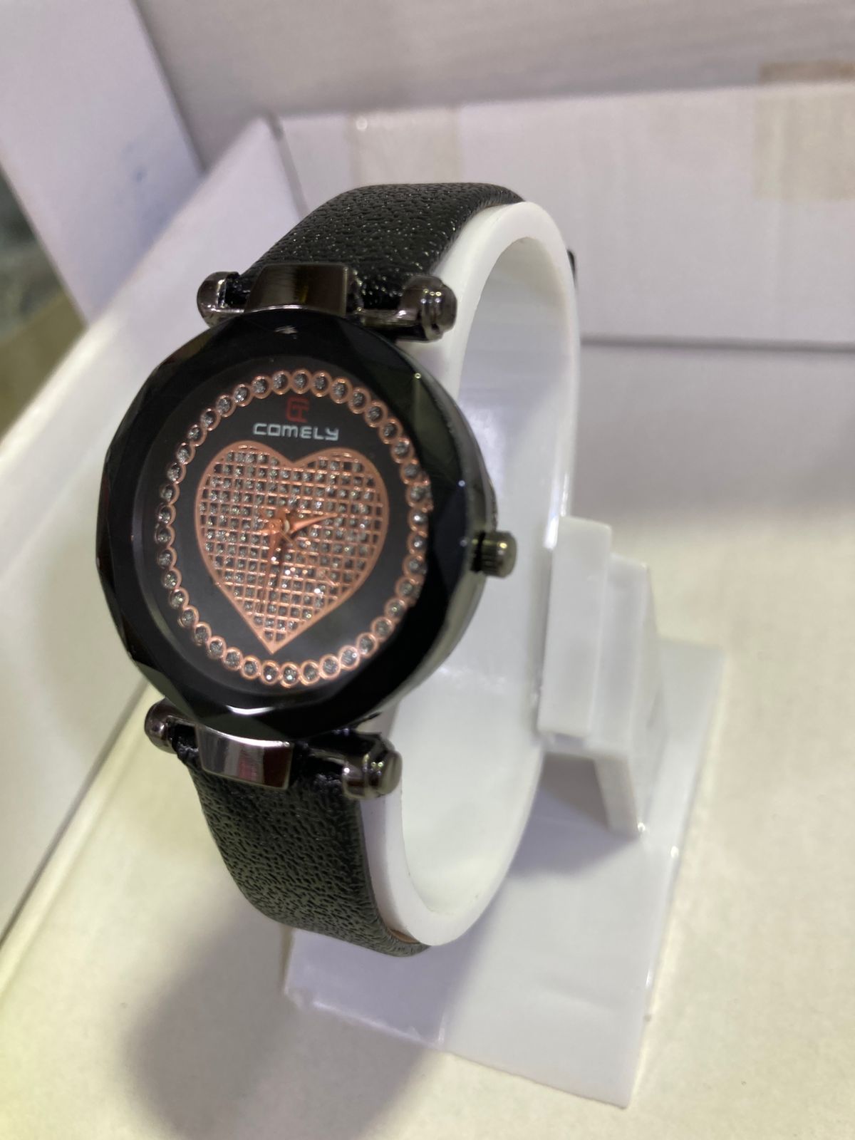 Crystal Heart Dial Ladies Watch