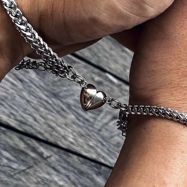 Magnetic Heart Bracelet Set – Stylish, Trendy & Perfect for Couples