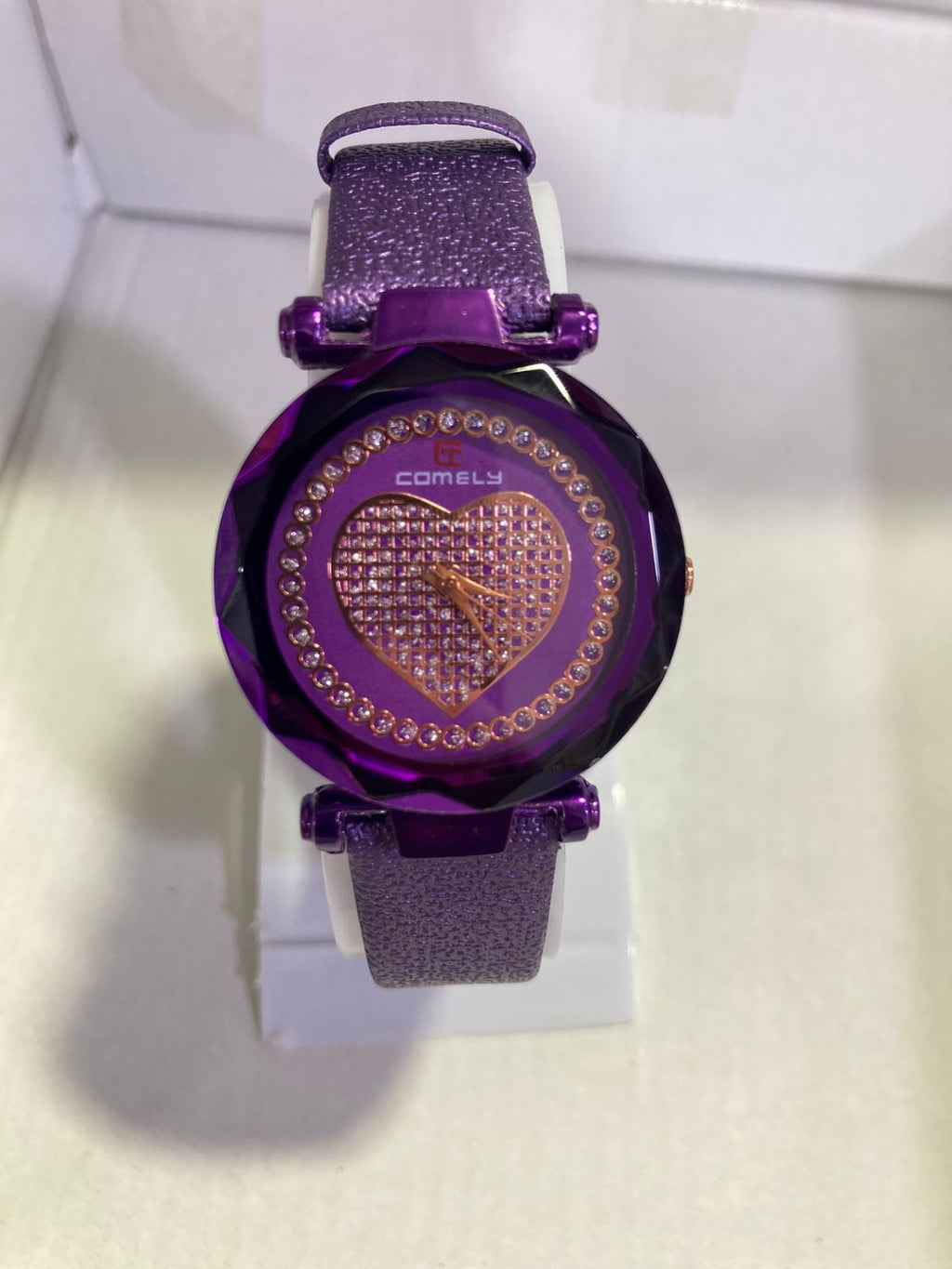 Crystal Heart Dial Ladies Watch