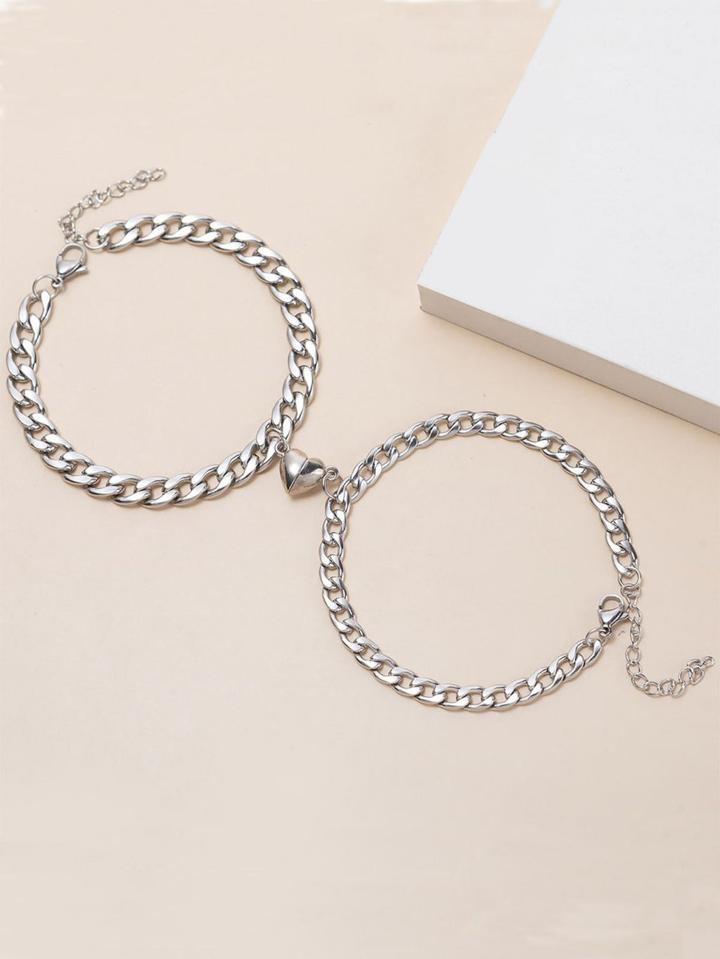 Magnetic Heart Bracelet Set – Stylish, Trendy & Perfect for Couples